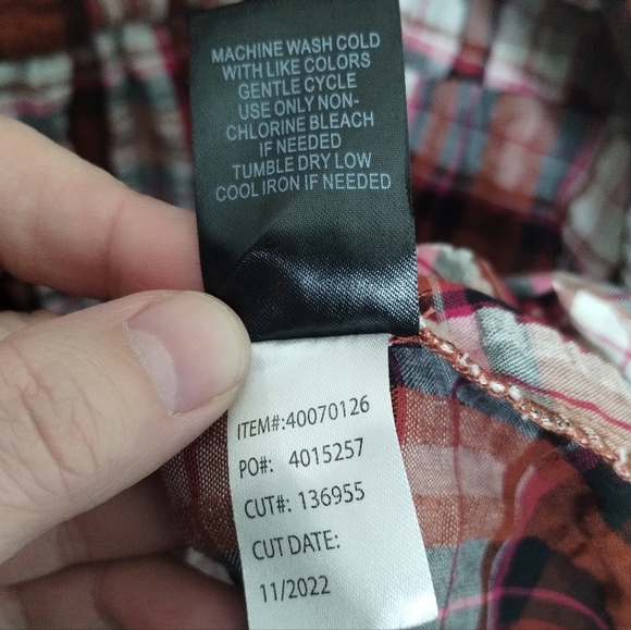 Torrid Mini Seer Sucker Zip-Front Shirt Dress In Plaid Ivory Women's Size 4X - Picture 11 of 11